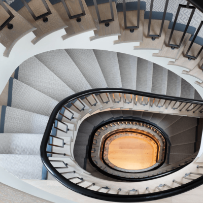 Downward view of Little Boltons staircase