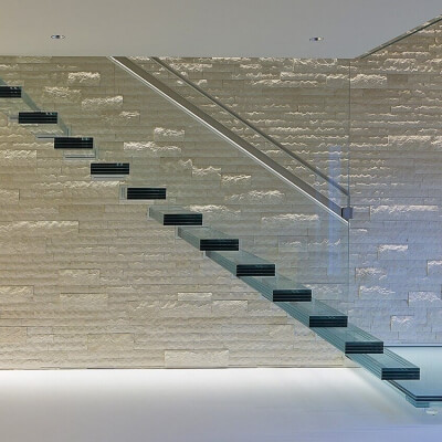 Luxury Floating Glass Staircase