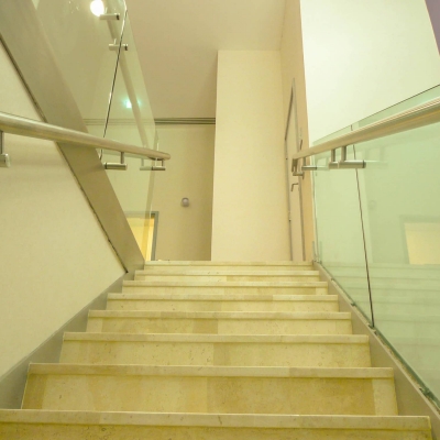 Downward View Of Bespoke Natwest Bank Staircase