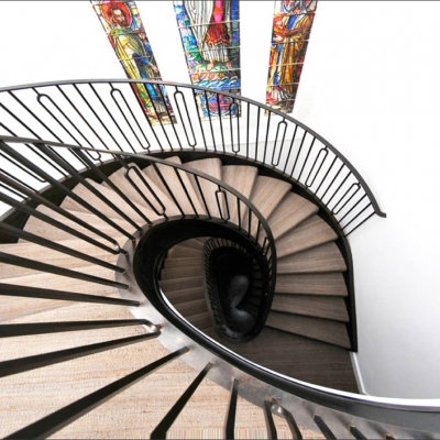 St Judes Spiral Steel Staircase