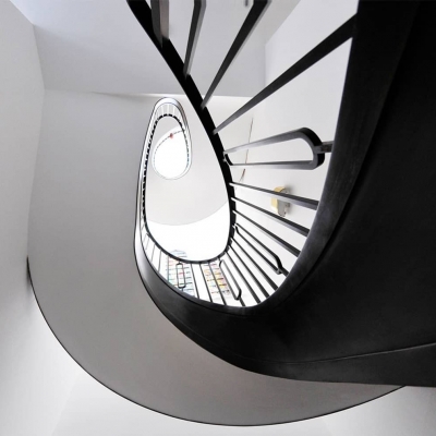 St Judes Steel Black Staircase