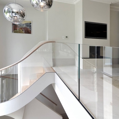 Custom Glass Staircase For Lancaster Gardens Client