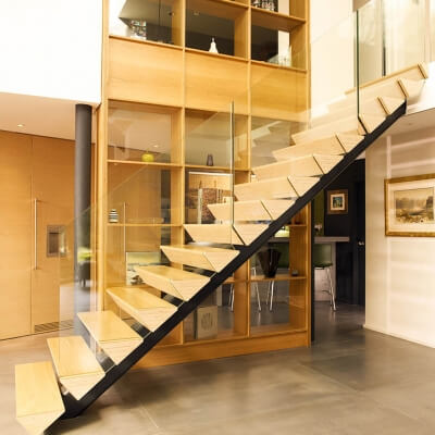 Uplands Modern Glass Staircase