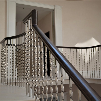 Closeup of Ridgefield staircase