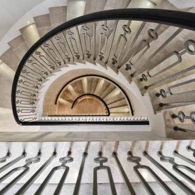 Downward View Of Summer Winds Staircase