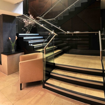 Wabi London Glass & Stainless Steel Staircase