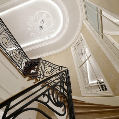 Modern Staircase With Elegant Light