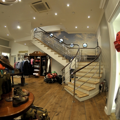 Sebago Store With Custom Staircase
