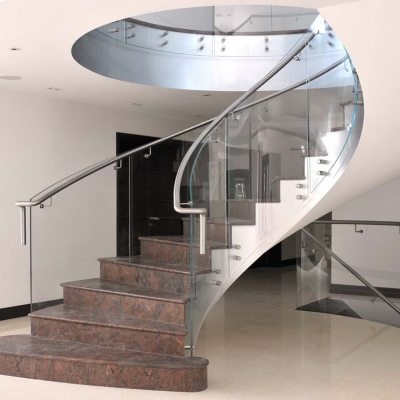 Front View Of Spiral Staircase