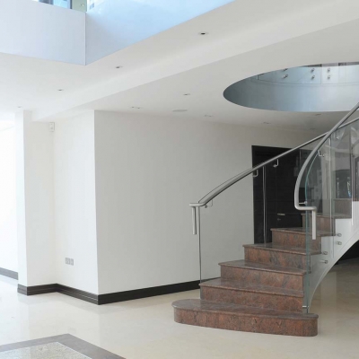 Northwood Bespoke Spiral Staircase In Open Plan Room