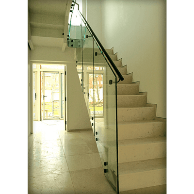 Sleek Glass Harman Staircase