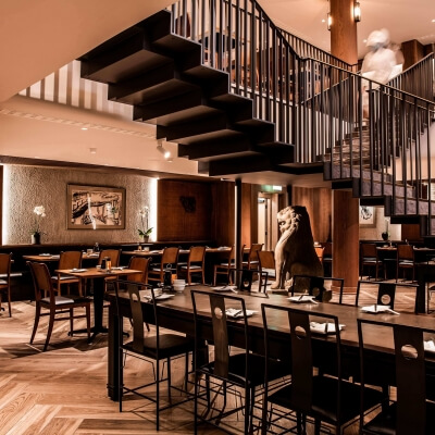 Din Tai Fung Restaurant with central staircase