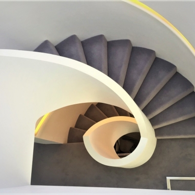 Downward view of Mallory Road staircase